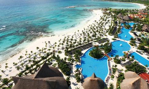 aerial view of mayan riviera barcelo hotels riviera maya, mexico