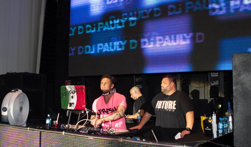 DJ Pauly D in Cancun, Mexico as part of a GradCity graduation trip