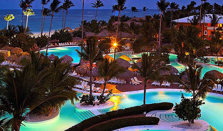 Iberostar Punta Cana Pool at night