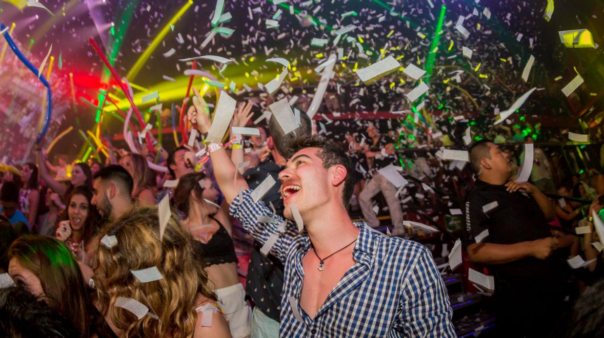 High Schooler inside a night club in Punta Cana
