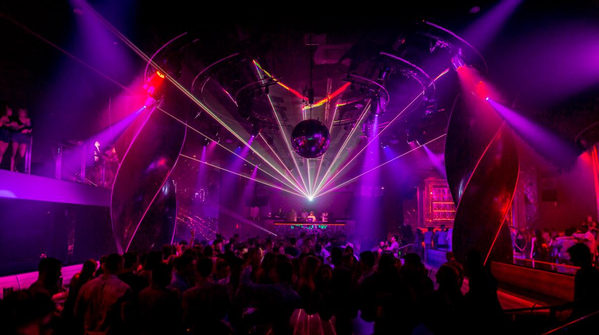 inside a club in Punta Cana during spring break