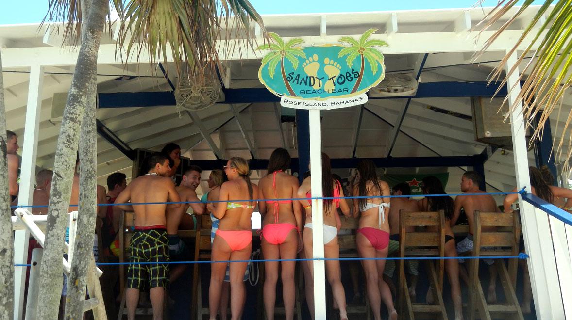 Sandy Toes beach bar in Nassau