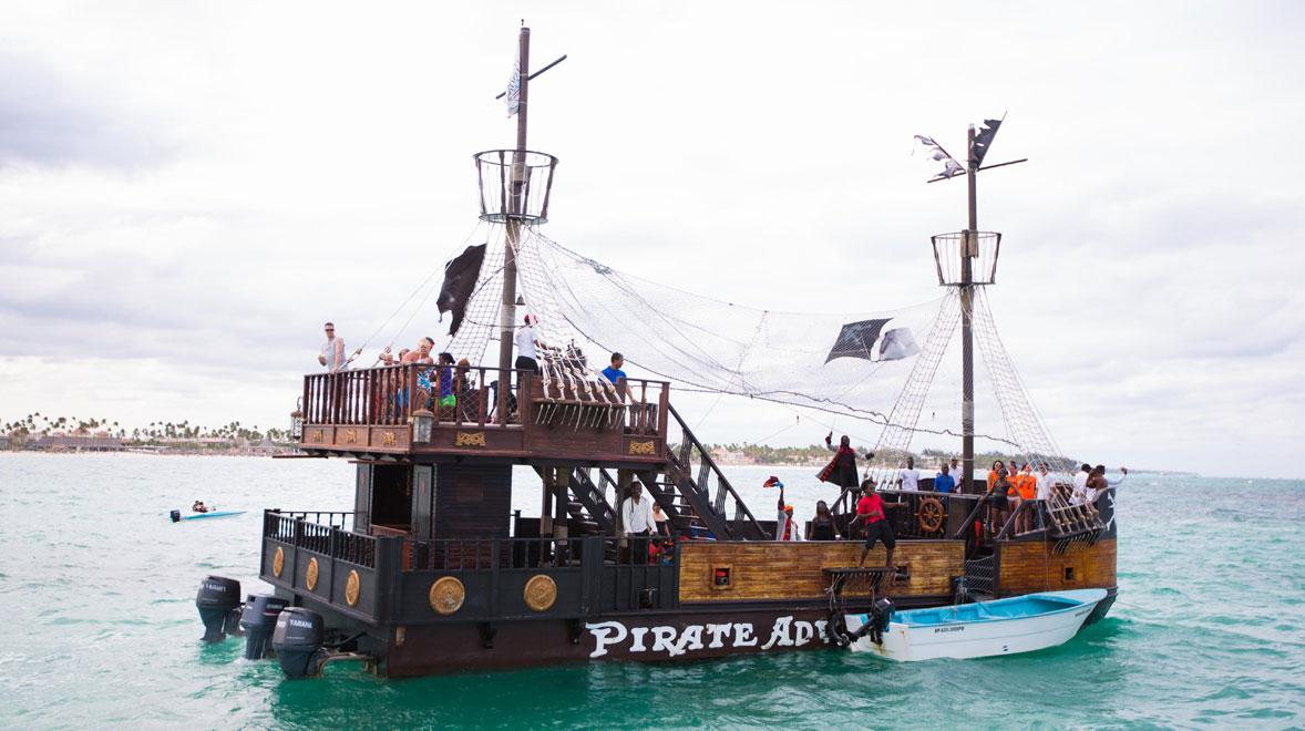 pirate ship as seen on a high school spring break trip to Punta Cana