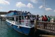 high school students on Spring break in Nassau about to get on a boat