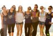 seven girls posing for a photo wile in Cancun