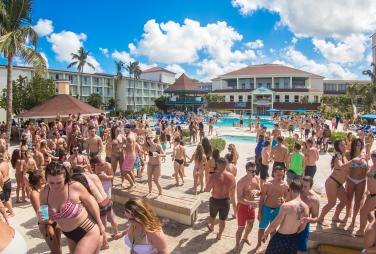 High Schoolers hanging out at the Superclubs Breezes